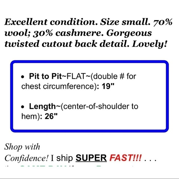 ALC Womens Sz S Heather Gray Wool Cashmere Cut Out Twisted Back Pullover Sweater - Picture 2 of 9